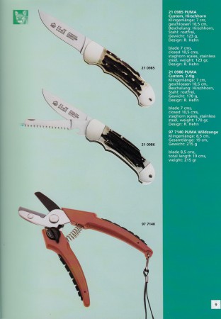 Händlerkatalog 1996 / 97 (Auszüge)